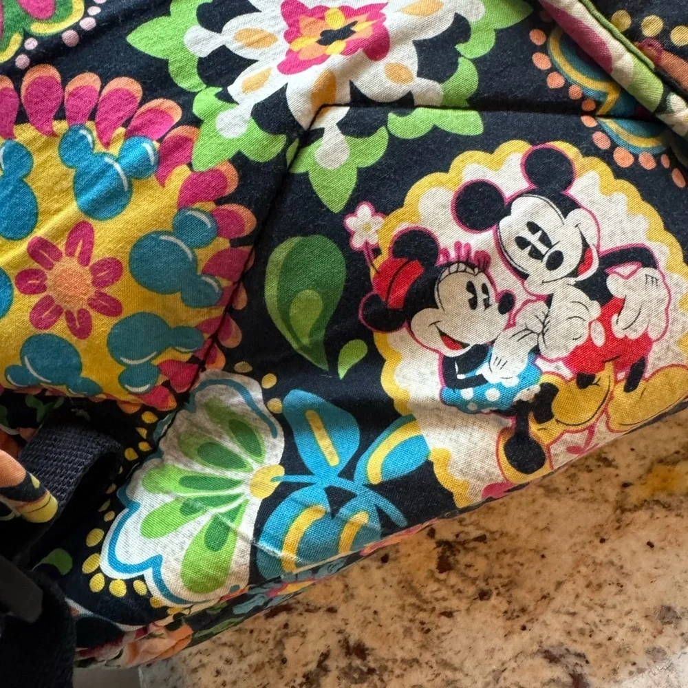 Vera Bradley Disney Parks Midnight with Mickey Quilted Backpack Retired Rare